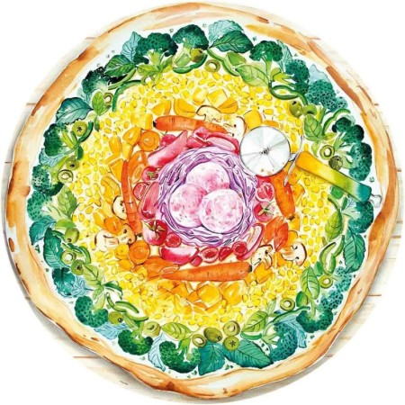 Puzzle Cerc Pizza, 500 Piese Ravensburger - 1